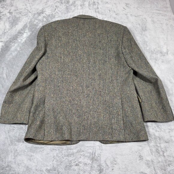 Magee Donegal Tweed Sport Coat Mens 42 Green Speckled Wool Handwoven Blazer - Picture 7 of 11